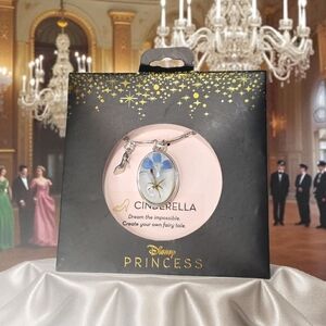 Disney Cinderella Blue and Silver Glass Slipper Charm Bracelet